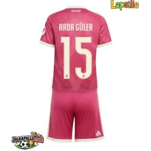 Real Madrid Arda Guler #15 Kolmaspaita Lapsille 2026-27 Lyhythihainen (+ shortsit)